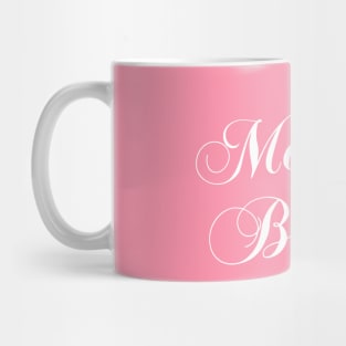 Simple and Elegant Mother of the Bride Floral Calligraphy Mug